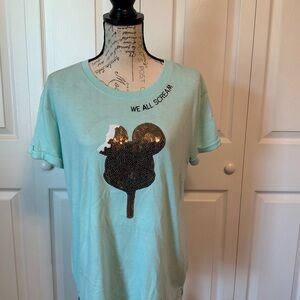 Women's Short Sleeve Tee - Mint Green